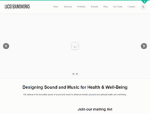 Tablet Screenshot of lucidsoundworks.com